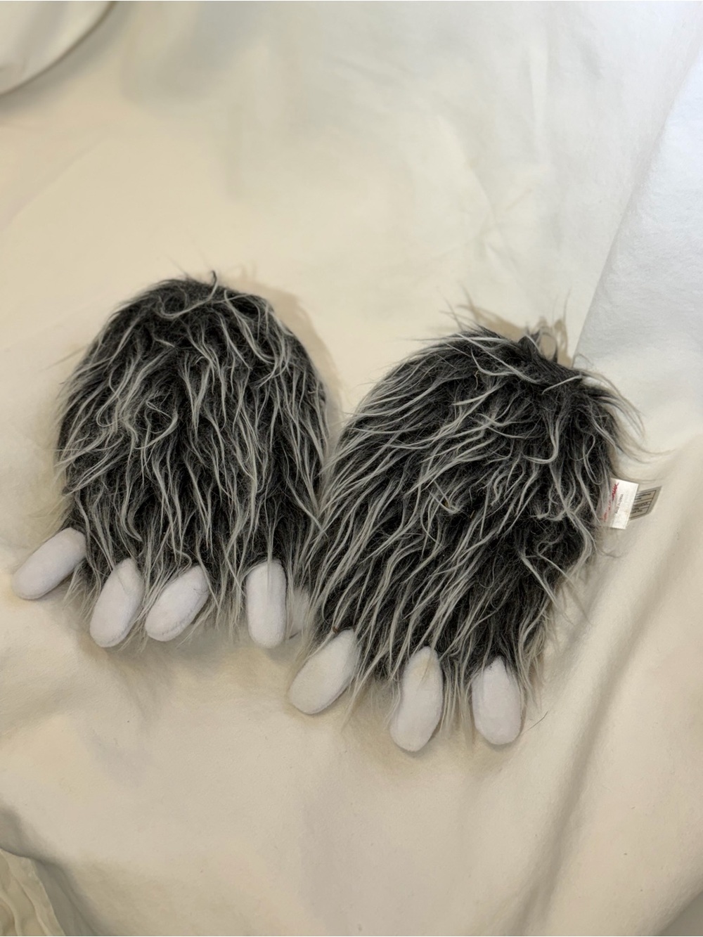 Plush Grey Monster Paw Kids Costume Accessory